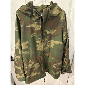 Mens Military Issue Gore-Tex‎ Woodland Camouflage Jacket Size Large Regular